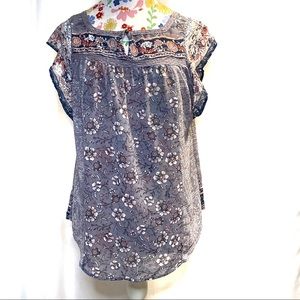 Knox Rose Boho Floral Blouse